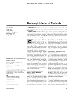 Radiologic Mimics of Cirrhosis