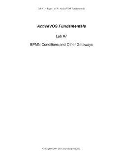BPMN Conditions and Other Gateways