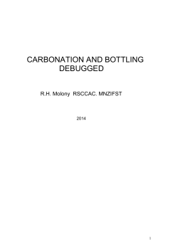carbonation and bottling debugged