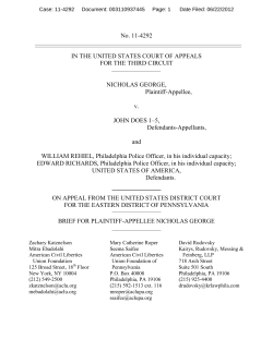 No. 11-4292 IN THE UNITED STATES COURT OF APPEALS FOR