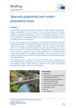 populated areas - European Parliament