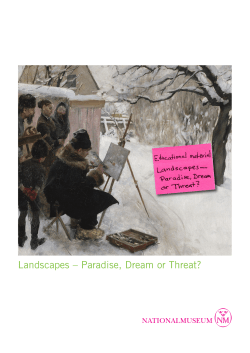 Teacher`s guide - Nationalmuseum