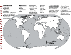 Land Masses Mountains Land Features