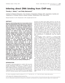 Inferring direct DNA binding from ChIP