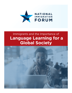 Language Learning for a Global Society