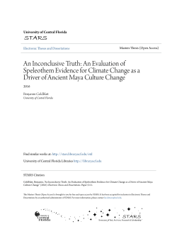 An Inconclusive Truth: An Evaluation of Speleothem