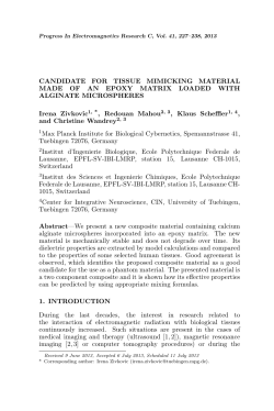 CANDIDATE FOR TISSUE MIMICKING MATERIAL MADE OF AN