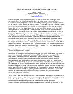 Controlling pests that attack the ear