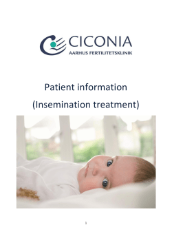 Patient information (Insemination treatment)