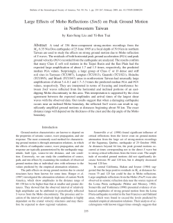 Large Effects of Moho Reflections (SmS) on
