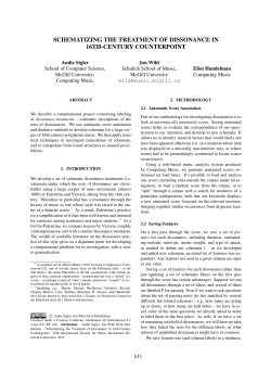 schematizing the treatment of dissonance in 16th