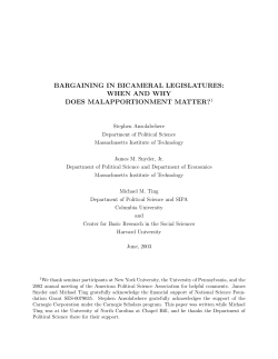 bargaining in bicameral legislatures