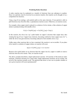 49 Redox Tables - Mr. Smith`s Website