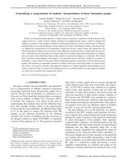 Generalizing a categorization of students` interpretations of linear