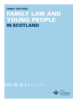 Family Matters: Family Law And Young People in Scotland