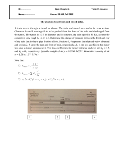The exam is closed book and closed notes. A train travels through a