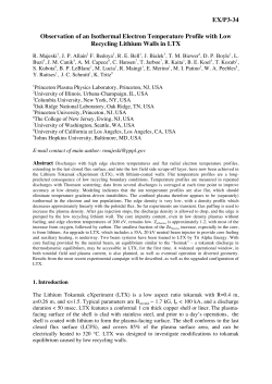 EX/P3-34 Observation of an Isothermal Electron Temperature Profile