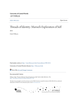 Threads of Identity: Marisol`s Exploration of Self - STARS