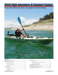 camps and high adventure 2016