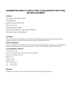 augmented reality with x-ray localization for total hip replacement