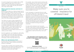 Make sure you`re covered IOM 03-Oct-2012