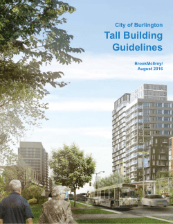 View Burlington`s interim Tall Building Guidelines