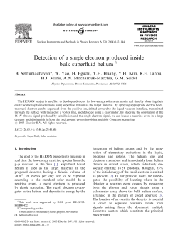 Detection of a single electron produced inside