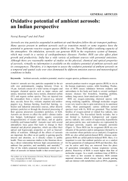Oxidative potential of ambient aerosols: an Indian