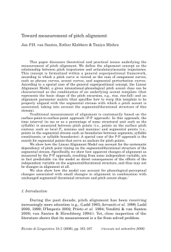 Toward measurement of pitch alignment