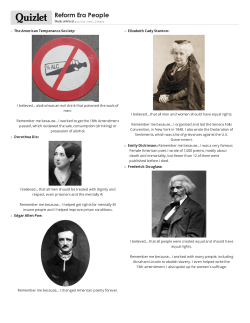 Print &rsaquo; Reform Era People | Quizlet