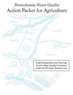 Pennsylvania Water Quality Action Packet for Agriculture