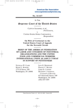 12-417 Brief for the American Federation of Labor and Congress of