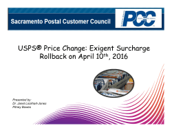 USPS® Price Change: Exigent Surcharge Rollback on April 10th