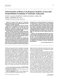Characterization of return cycle responses predictive of successful