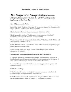 The Progressive Interpretation(Dominant