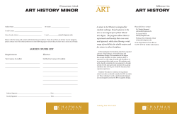 art history minor art history