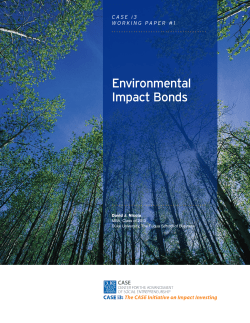 Environmental Impact Bonds - Fuqua Centers
