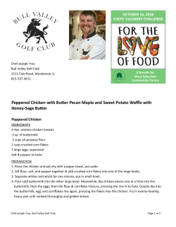 Chef Joseph Troc, Bull Valley Golf Club
