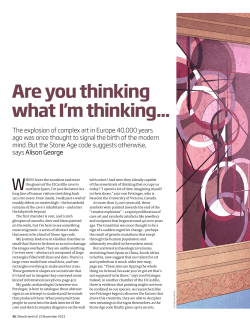 Stone age code: rethinking the origins of human intelligence