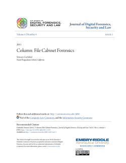 Column: File Cabinet Forensics