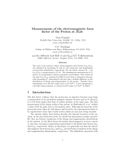 Measurements of the electromagnetic form factor of the Proton at