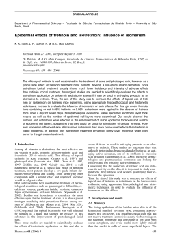 Epidermal effects of tretinoin and isotretinoin