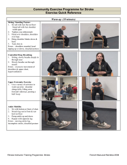 Keep Moving with Stroke Keep Moving with Stroke &ndash; Quick Reference