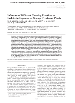 Influence of Different Cleaning Practices on Endotoxin