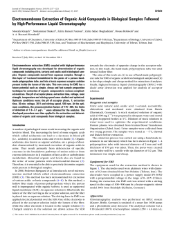 Electromembrane Extraction of Organic Acid Compounds in