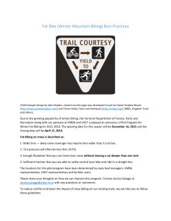 Fat Bike (Winter Mountain Biking) Best Practices