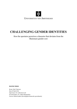 challenging gender identities - UvA-DARE