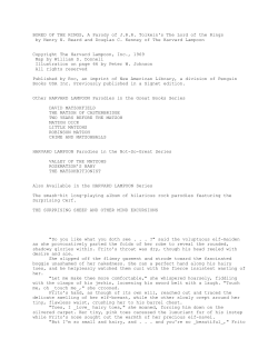 Harvard Lampoon - Bored of the