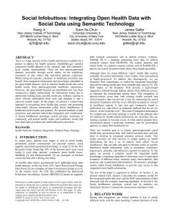 Social Infobuttons: Integrating Open Health Data with Social Data