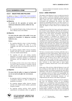 District Plan - Isthmus Section: Part 8 Business Activity